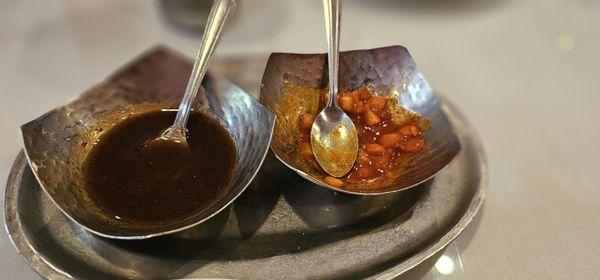 Tamarind and onion chutney