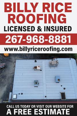 Commercial daycare centers roof installation with new white granulated modified torch down rubber.