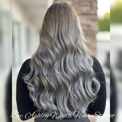 Change color & balayage & ash gray & ash blonde