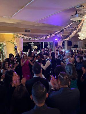 Dance floor was packed