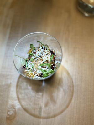 Koji Rice, Coconut, Mango, with house made Chamoy