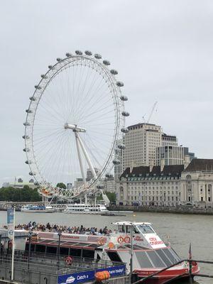 The Eye on the river Thames, London, England.