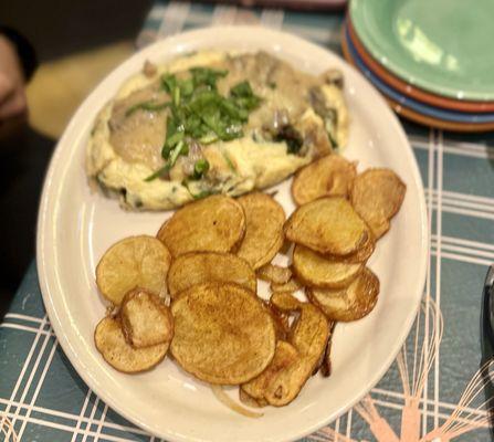 Mushroom and Spinach Soufflé Omelette