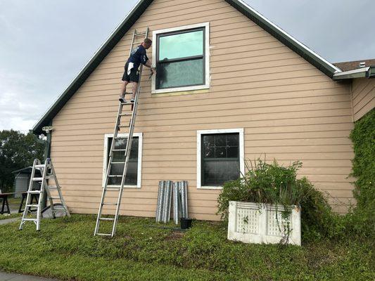 Siding and window trim