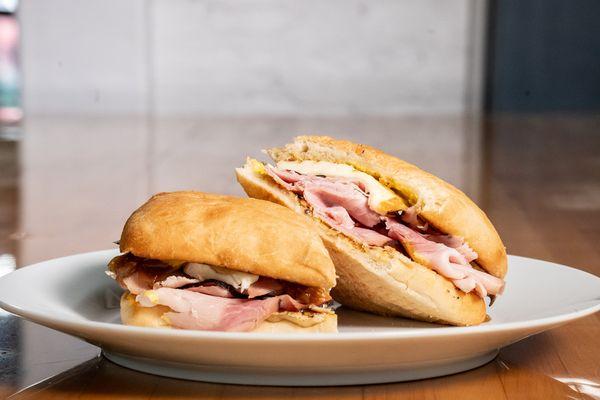 Ham and brie sandwich