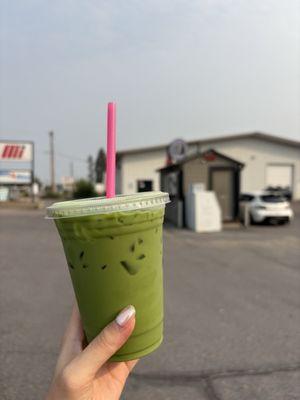 iced matcha latte