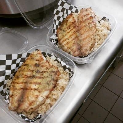 Garlic Rice With GRILLED TILAPIA!!!