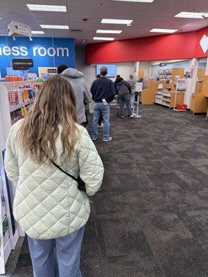 Line to pick up prescription.
