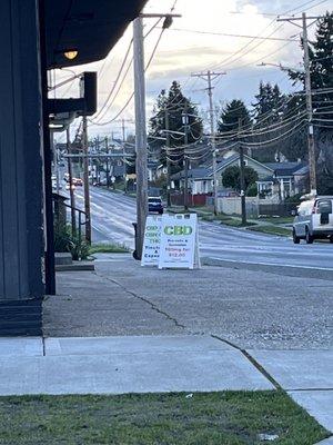 Outside from the my car.