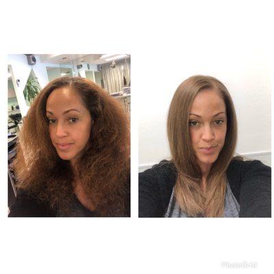 Before on the left & after on the right