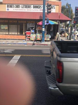 View from across street