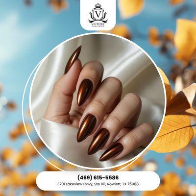Fall fashion + Fresh nails = Perfection! Make sure you've got both. Come see us and complete your autumn look! Book your appointment now!