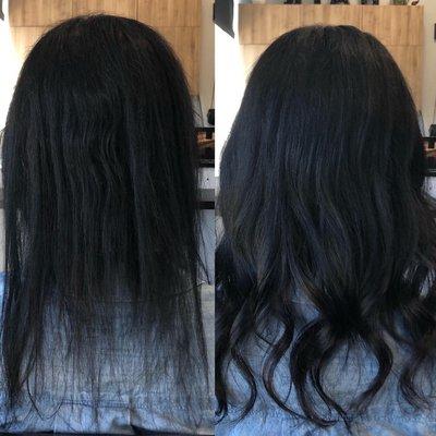 Added some extensions for a natural look to help her feel more confident with her hair!