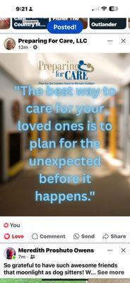 Preparing For Care