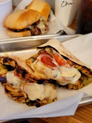 Pesto Melt; so good! well seasoned and delicious!