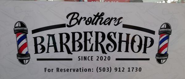 Brother's Barbershop sign. Gresham Oregon