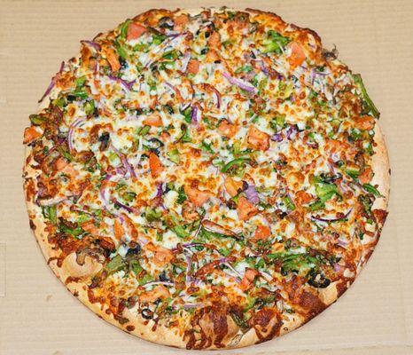 Indian Style Veggie Pizza