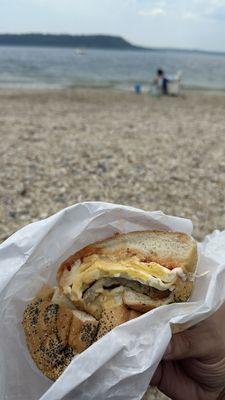 Sausage Egg and Cheese @ Bay Deli, Huntington, NY