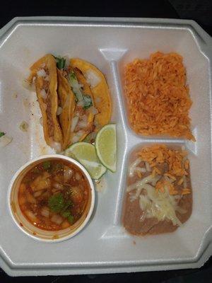 the Birria Taco's are amazing, good service, must try