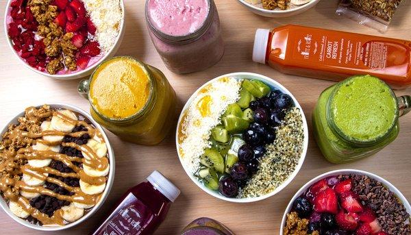 Bowls, juice, smoothies and more!