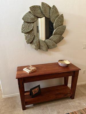 Cactus mirror and table both purchased there.