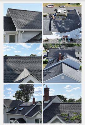 Completed roofing job