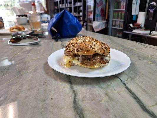 Sausage egg and cheese.