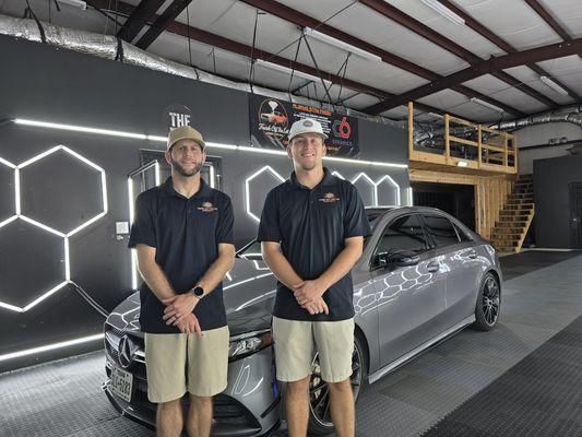 We are Steven and Michael Townsend. Thw 2 owners of Fresh Off The Lot Luxury Auto Spa