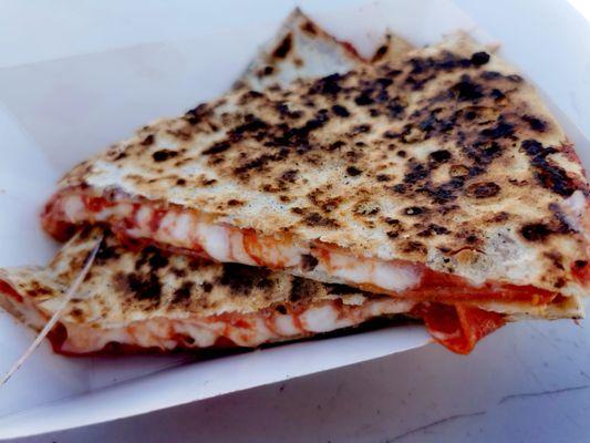 Pizzadilla from Super Farm (bright pink food truck)