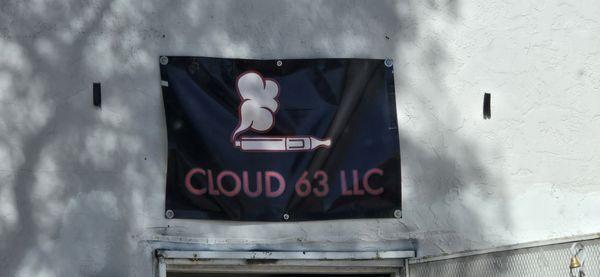 Sign above the entrance