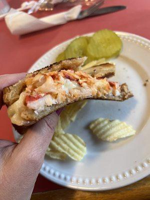 Lobster grilled cheese