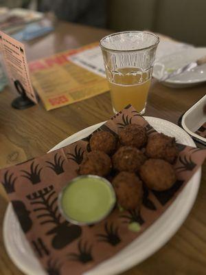 Crab hush puppies