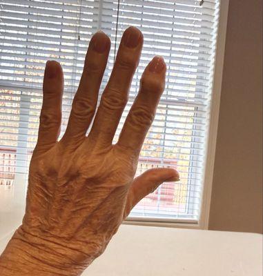 Nice and natural manicure