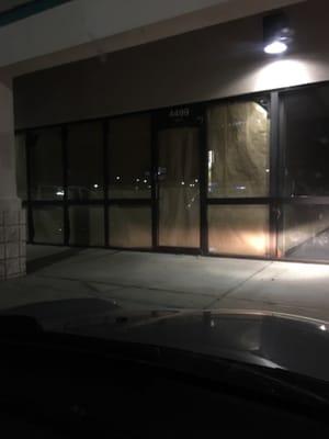 Either it's out of business or it hasn't opened yet.