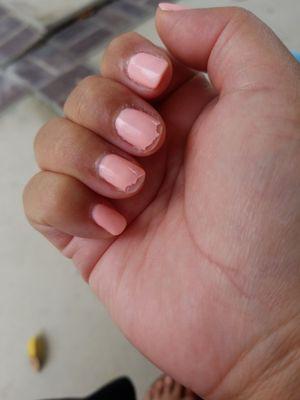 Support business owners who take pride in providing a service to clients! Owner blamed my "short" nails & me washing my hands "too much".