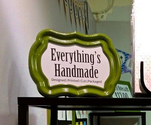 I make everything by hand. Designed. Printed. Cut. Packaged.