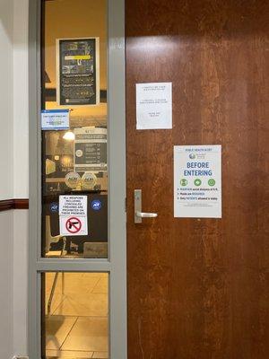 Waiting for them to open