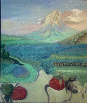 Where mountains rise like memories and strawberries glow like secrets of the earth.