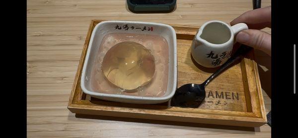 Cherry blossom jelly dessert