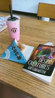 Boba and mochi donut.