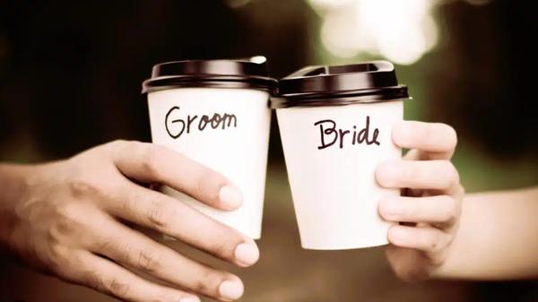 Nothing like a good cup a coffee on your wedding day