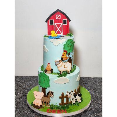 Deen's Farm
#barncake #animals #babyshower #1stbirthday #2ndbirthday #farmanimals