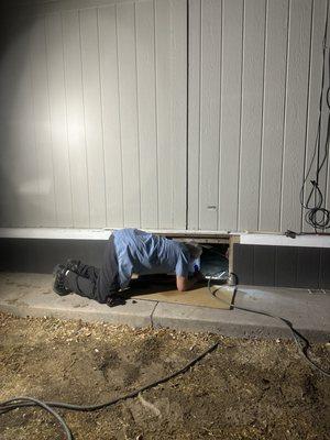 Daniel doing what it takes to get the answers