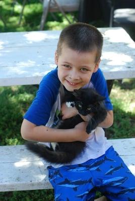 Kitten at Best Ranch - birthday party