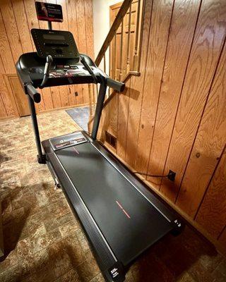 Our assembled treadmill