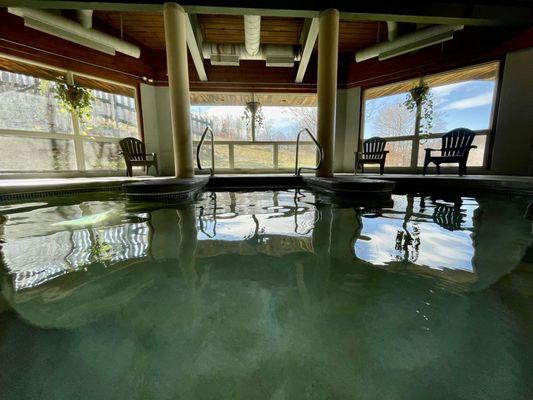 Beautiful indoor pool with Slopeside views