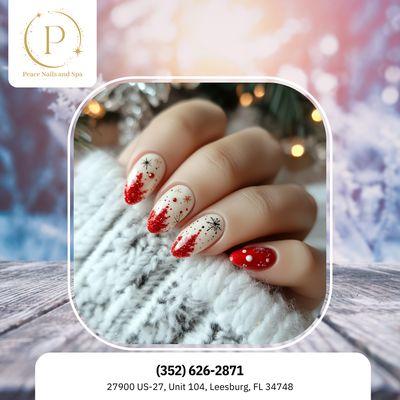 Christmas is coming! Time to get your nails looking beautiful for all the holiday fun. Book your appointment today!