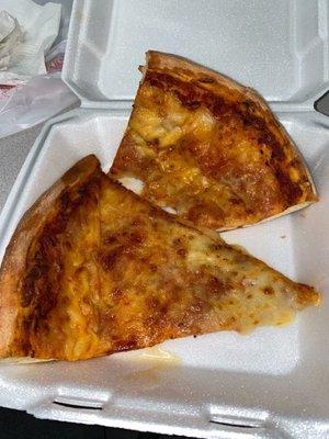 Disgusting to serve your customers old pizza.