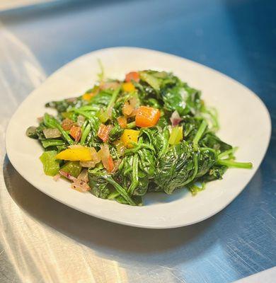 Bruce Springsteen sautéed spinach