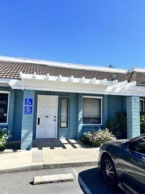Alicia's office, now painted a pretty blue